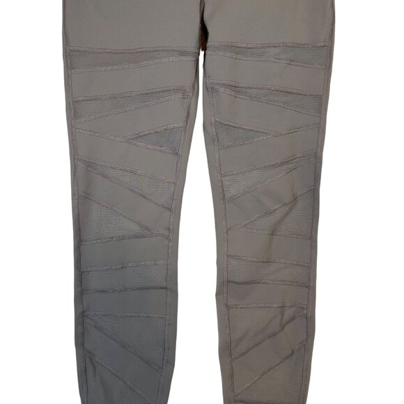 Lululemon Wunder Under Pant High-Rise Tech Mesh 28" Leggings Sz 8 in Dark Chrome - Picture 2 of 13